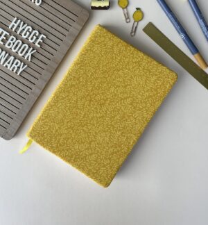 A5 Yellow Branches: Dot Grid Notebook