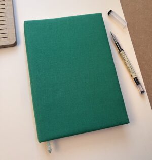A5 Green Checkered grid Notebook