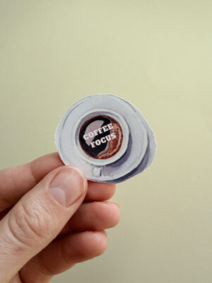 Vinil sticker "Coffee focus"
