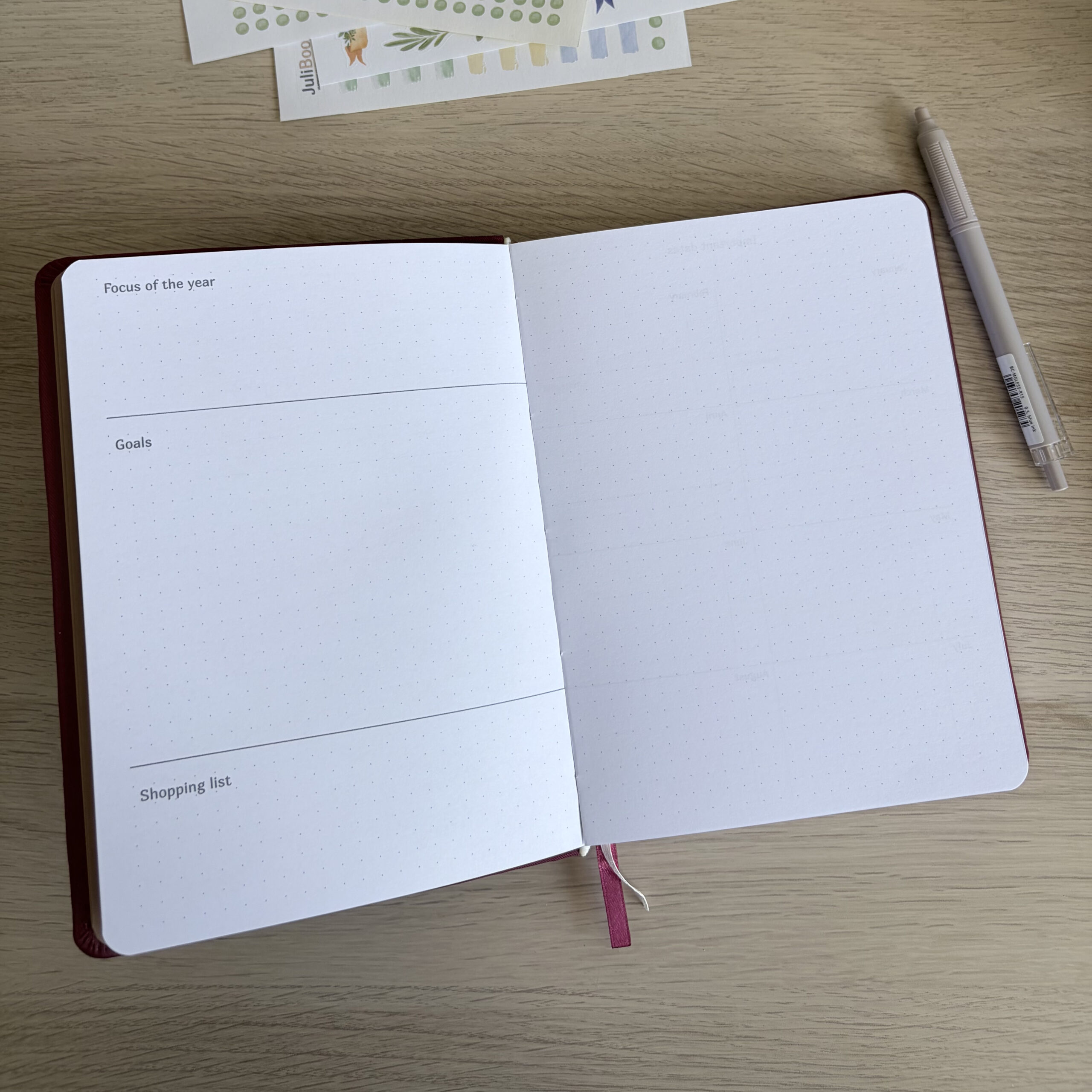 Aquamarine A5 Year Planner - Image 3
