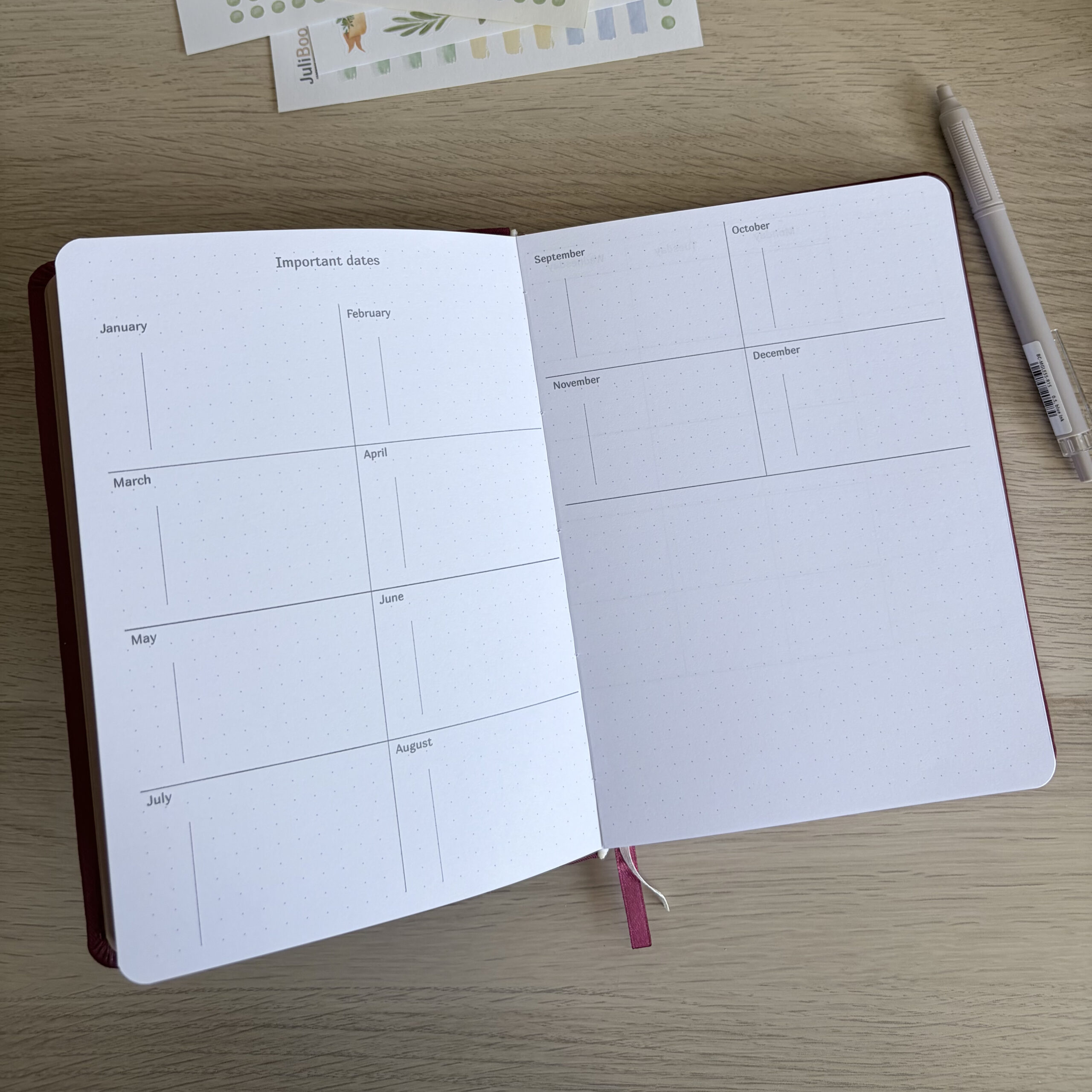Aquamarine A5 Year Planner - Image 4