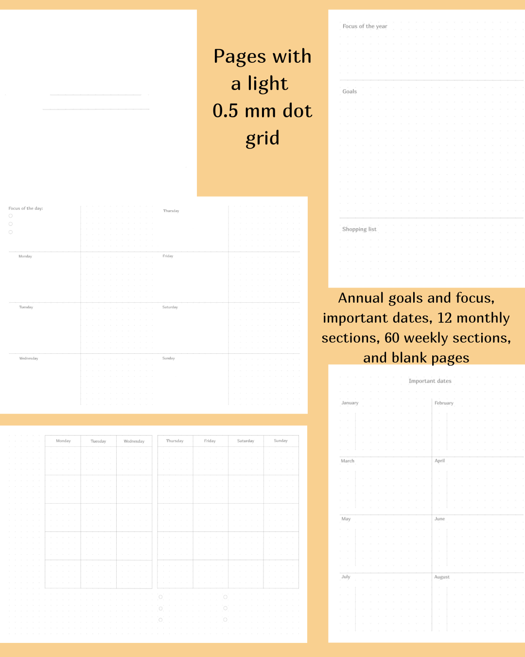 Aquamarine A5 Year Planner - Image 8
